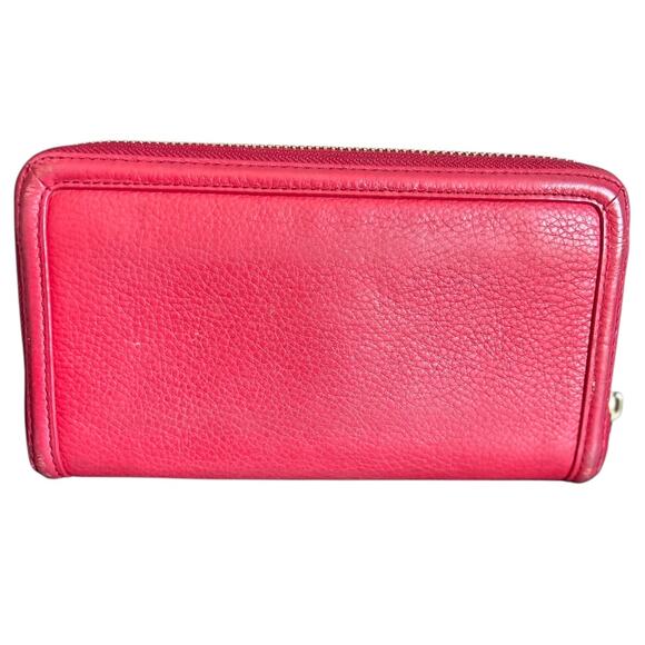Rare Tory Burch Amanda Continental Wallet Red Leather - Picture 3 of 8